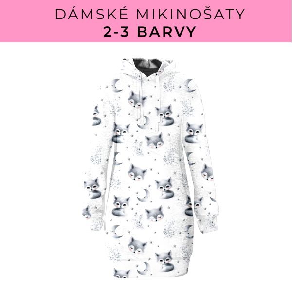 DÁMSKÝ střih - Mikinošaty 2-3 barvy