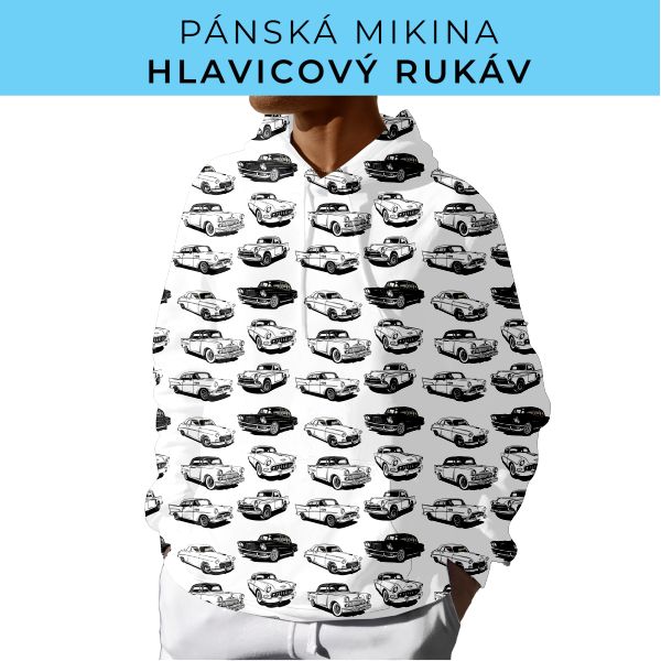 PÁNSKÝ střih - mikina s kapucí