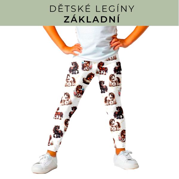 DĚTSKÝ střih - legíny základní