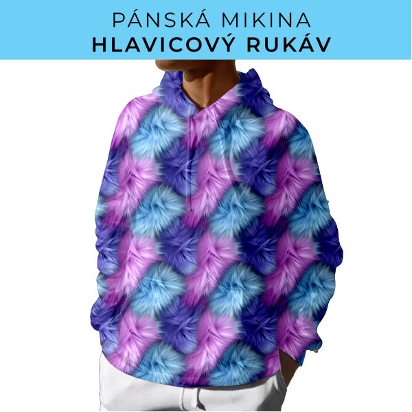 PÁNSKÝ střih - mikina s kapucí