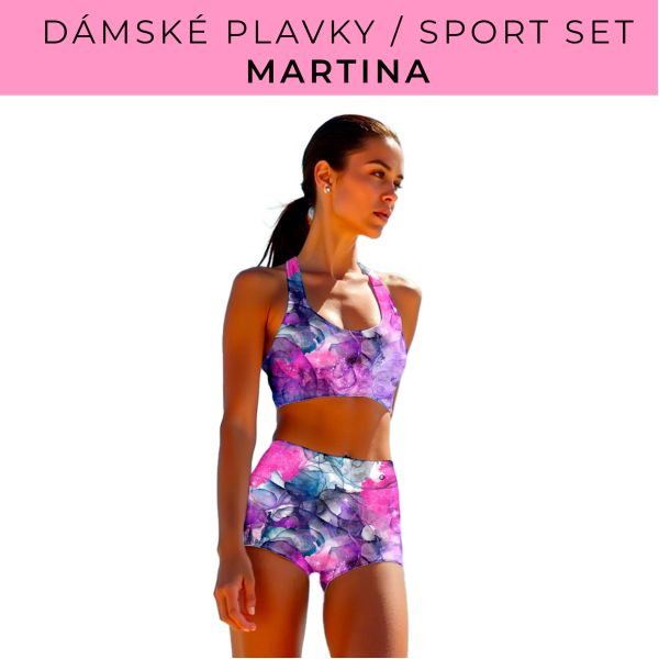 Dámský střih - plavky / sportovní set Martina