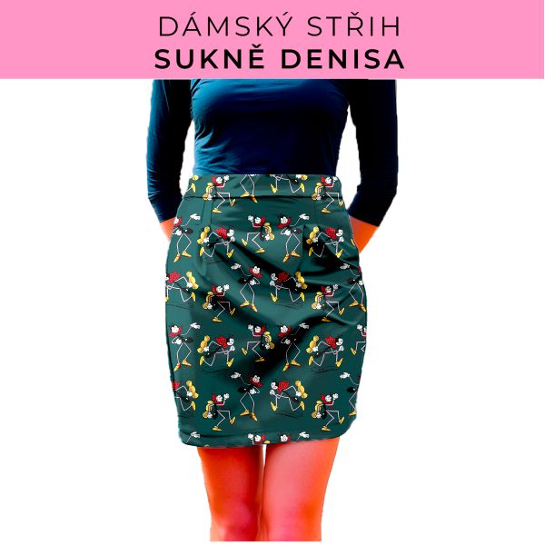 Dámský střih - Dámská sukně Denisa