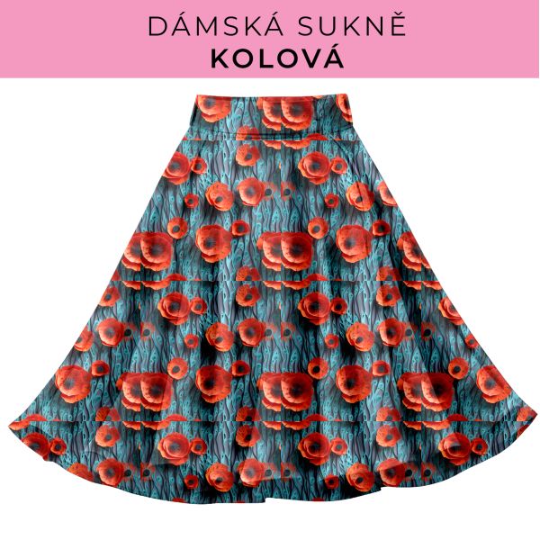 DÁMSKÝ střih - Kolová sukně