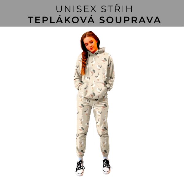 DÁMSKÝ střih - SET mikina a tepláky 