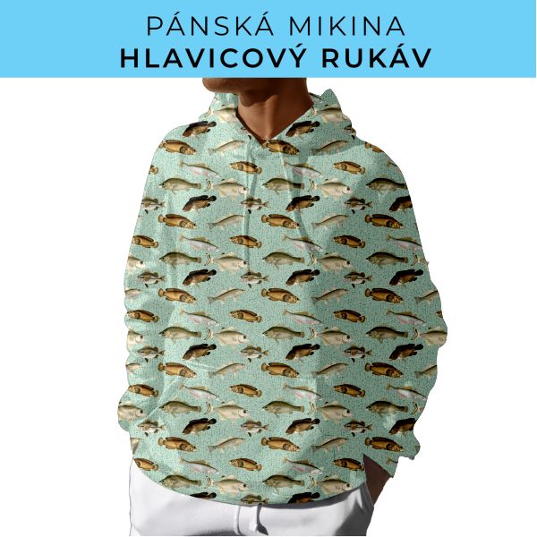 PÁNSKÝ střih - mikina s kapucí