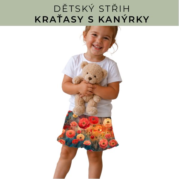 Dětský střih - Kraťásky s kanýrkem