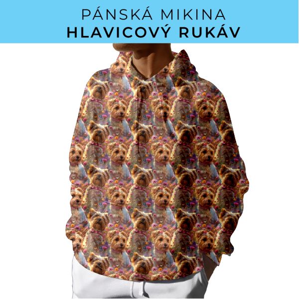 PÁNSKÝ střih - mikina s kapucí