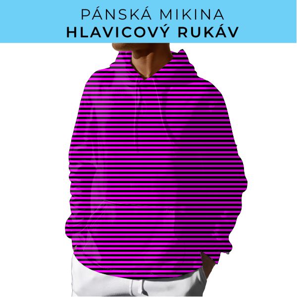PÁNSKÝ střih - mikina s kapucí