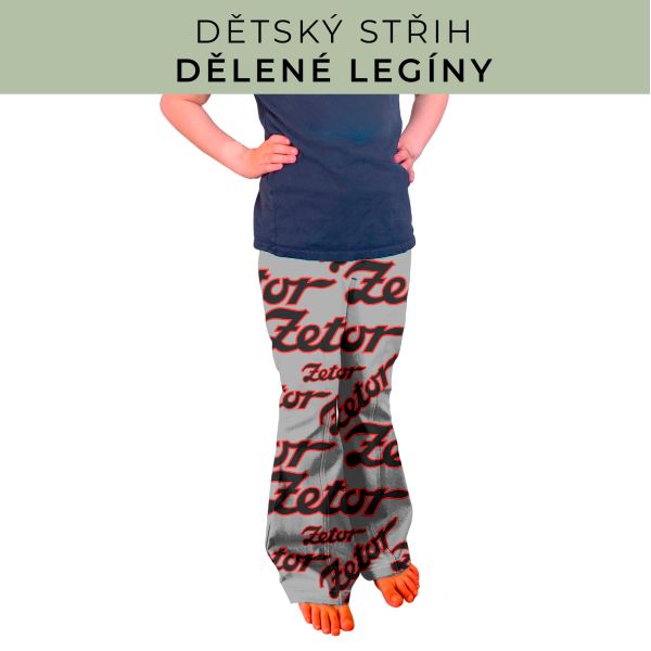 Dětský střih - Dělené legíny