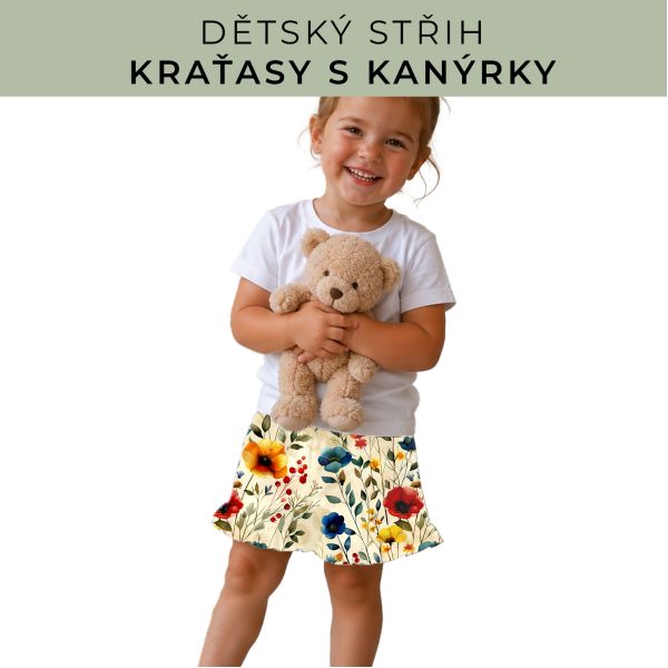 Dětský střih - Kraťásky s kanýrkem