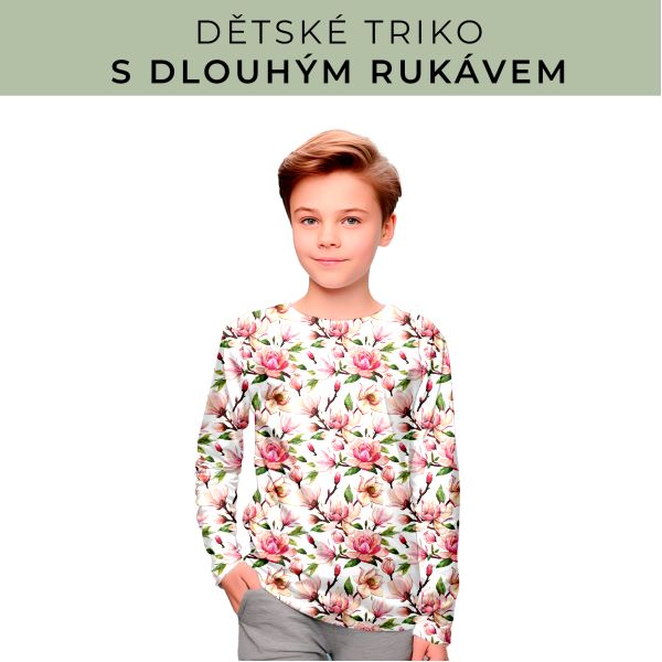 DĚTSKÝ střih - triko dlouhý rukáv
