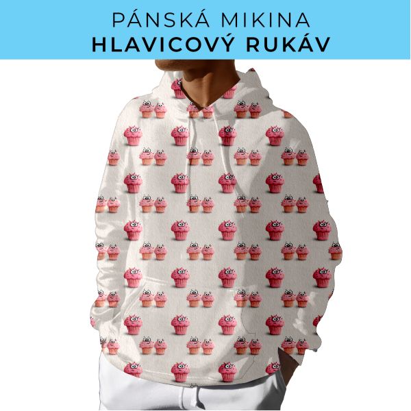 PÁNSKÝ střih - mikina s kapucí