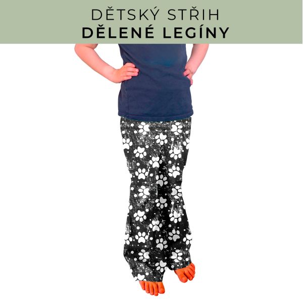 Dětský střih - Dělené legíny