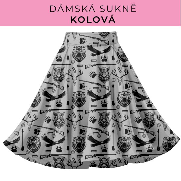 DÁMSKÝ střih - Kolová sukně