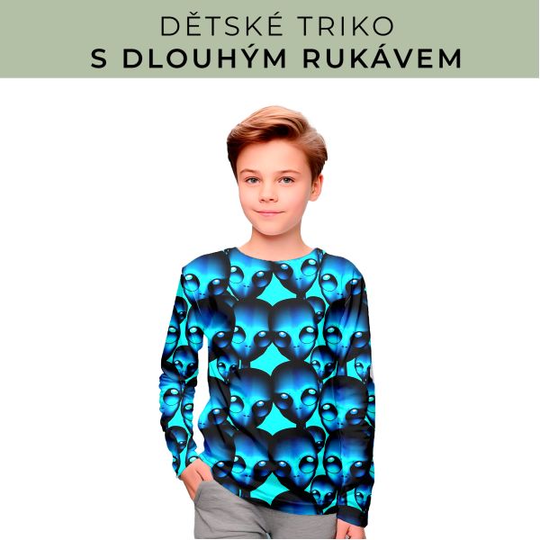 DĚTSKÝ střih - triko dlouhý rukáv
