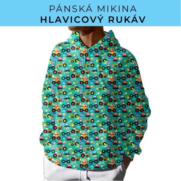 PÁNSKÝ střih - mikina s kapucí