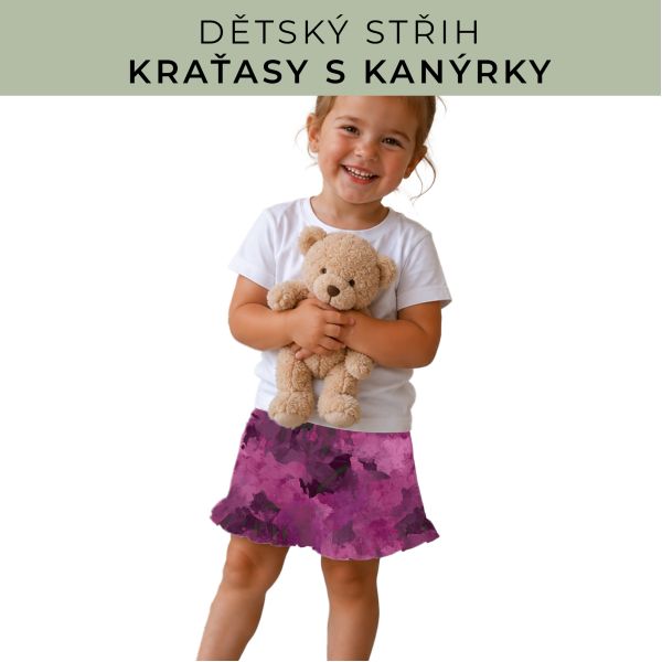 Dětský střih - Kraťásky s kanýrkem