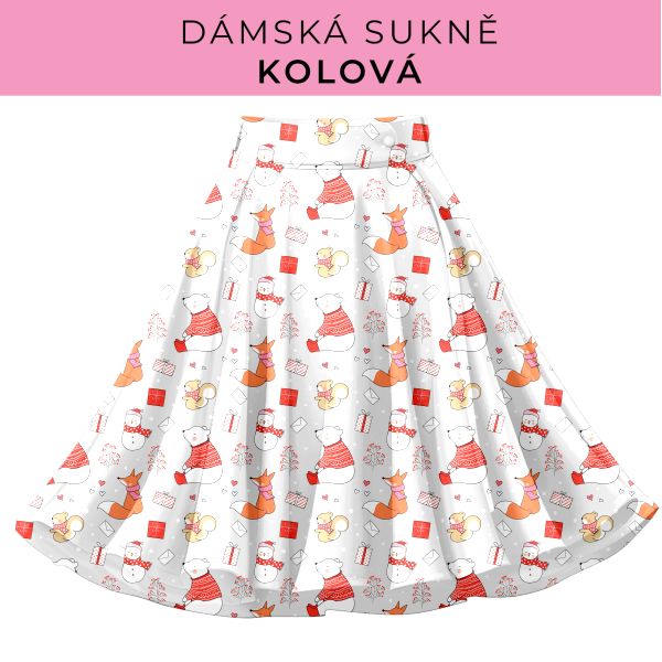 DÁMSKÝ střih - Kolová sukně