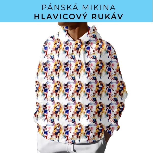 PÁNSKÝ střih - mikina s kapucí
