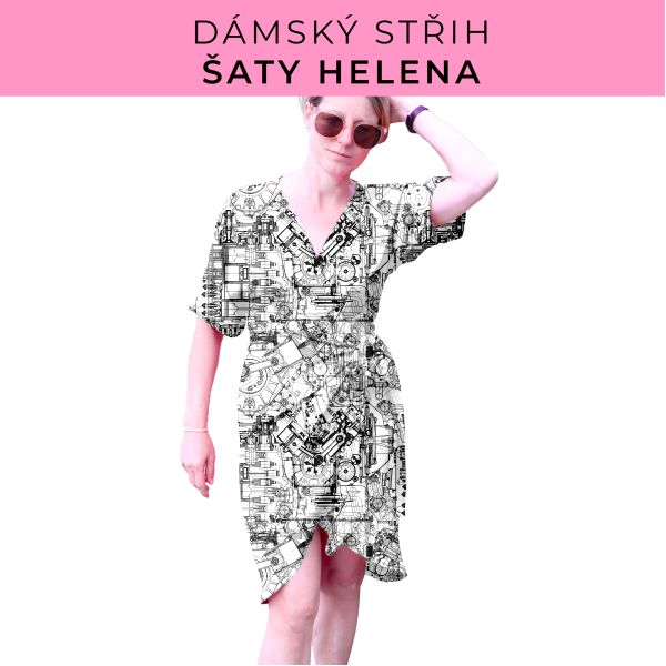 Dámský střih na šaty  Helena