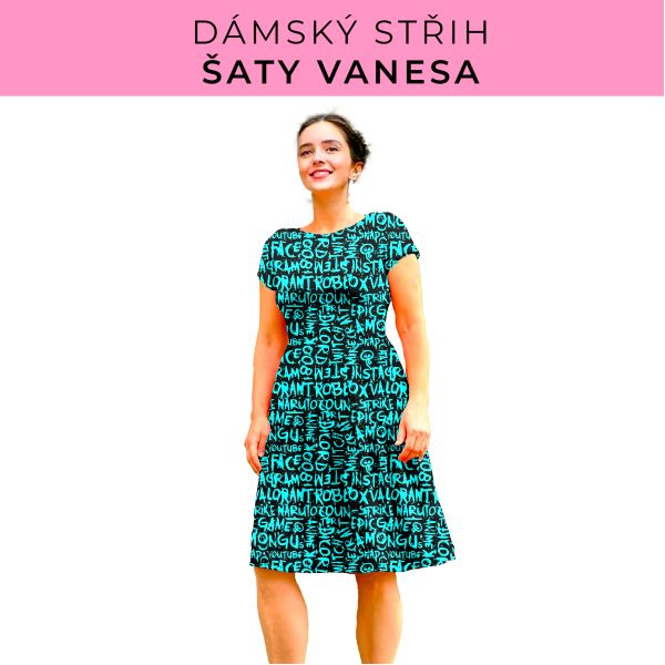 Dámský střih šaty Vanesa