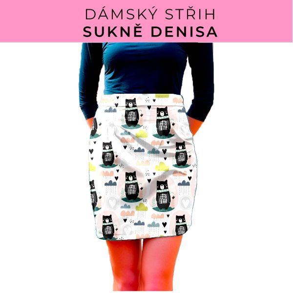 Dámský střih - Dámská sukně Denisa