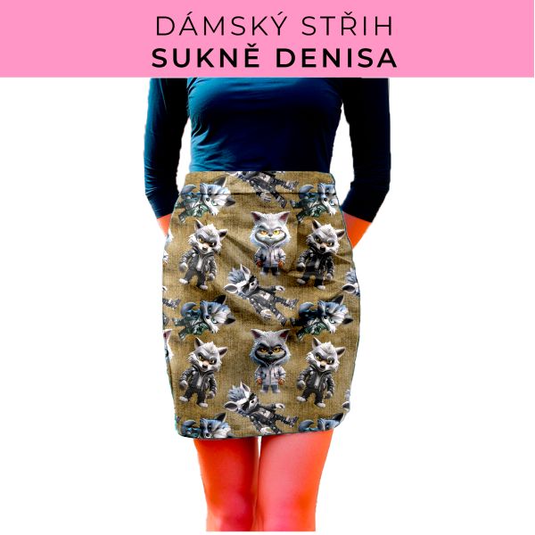 Dámský střih - Dámská sukně Denisa