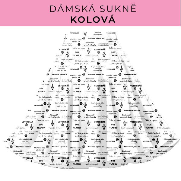 DÁMSKÝ střih - Kolová sukně