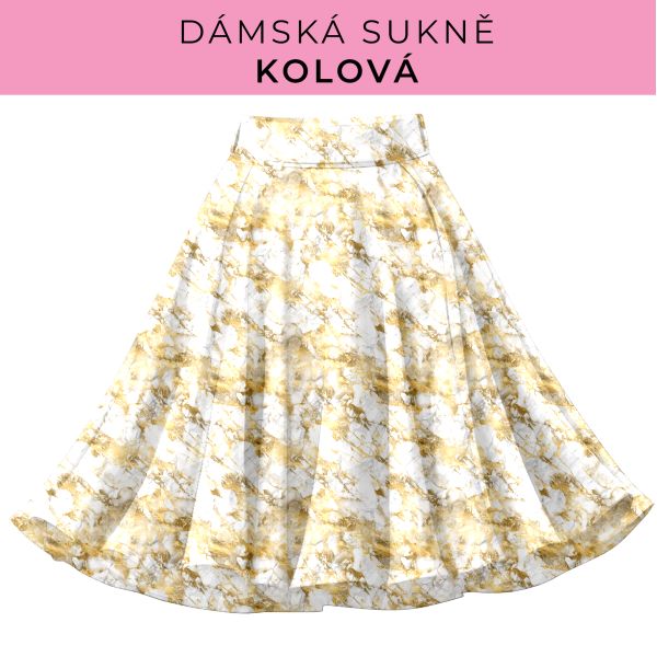 DÁMSKÝ střih - Kolová sukně