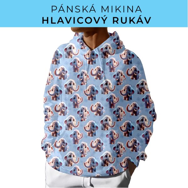 PÁNSKÝ střih - mikina s kapucí
