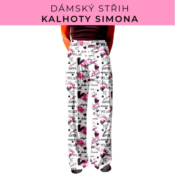 Dámský střih - kalhoty Simona