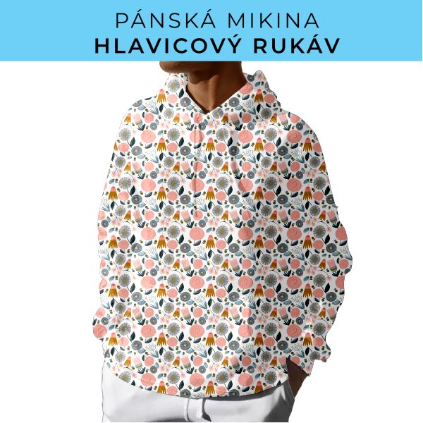 PÁNSKÝ střih - mikina s kapucí