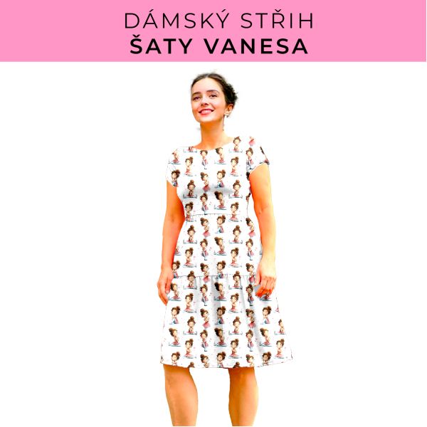 Dámský střih šaty Vanesa