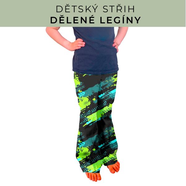Dětský střih - Dělené legíny