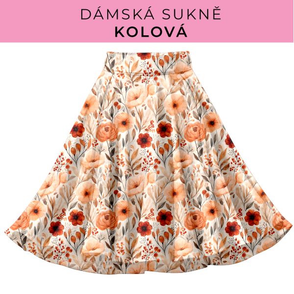DÁMSKÝ střih - Kolová sukně