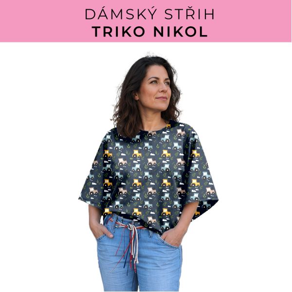 Dámský střih -  triko Nikol