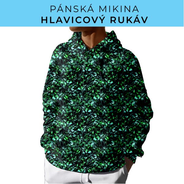 PÁNSKÝ střih - mikina s kapucí