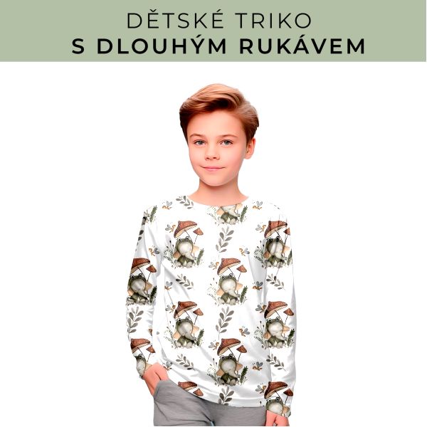 DĚTSKÝ střih - triko dlouhý rukáv
