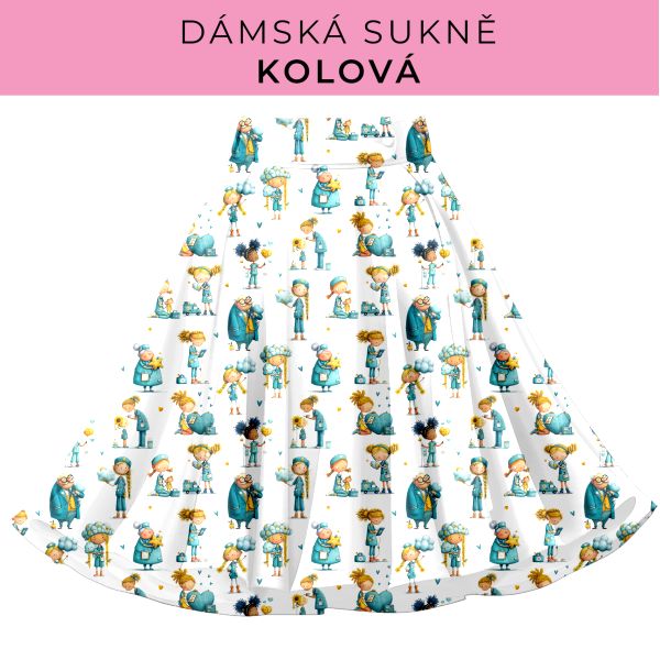 DÁMSKÝ střih - Kolová sukně