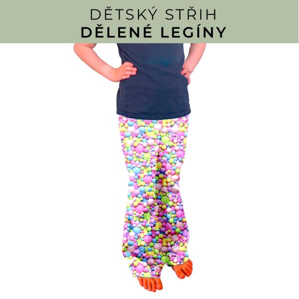 Dětský střih - Dělené legíny