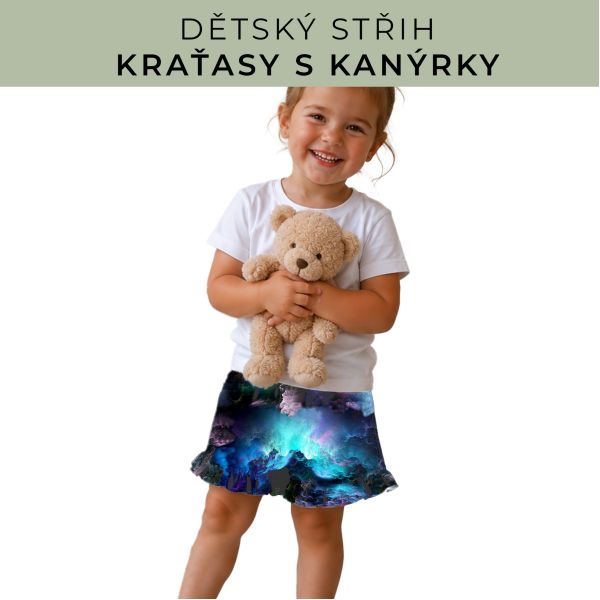 Dětský střih - Kraťásky s kanýrkem