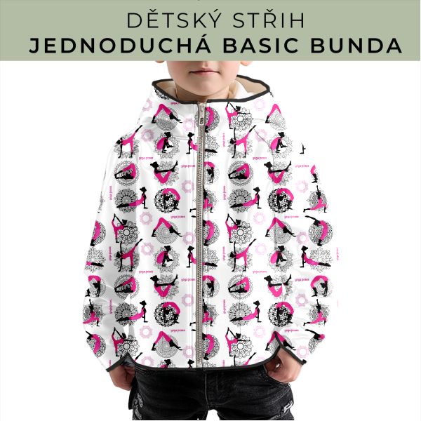 Dětský střih - jednoduchá dětská BASIC  bunda