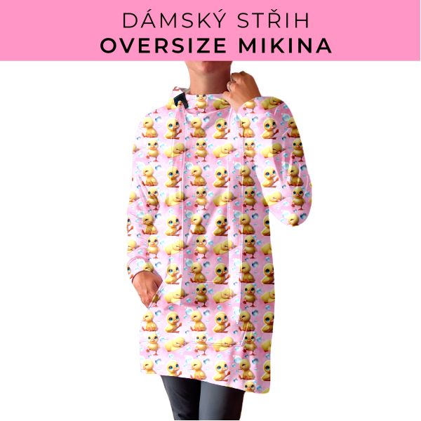 DÁMSKÝ střih - Oversize mikina