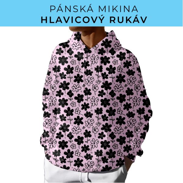 PÁNSKÝ střih - mikina s kapucí