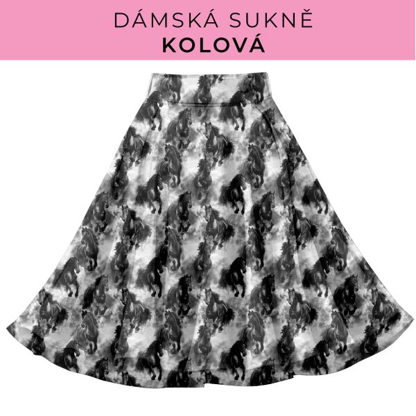 DÁMSKÝ střih - Kolová sukně