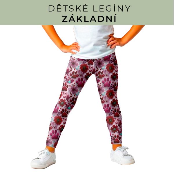 DĚTSKÝ střih - legíny základní