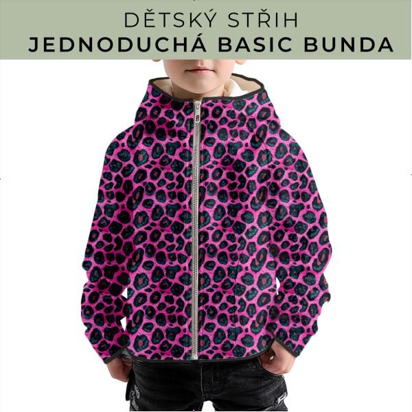 Dětský střih - jednoduchá dětská BASIC  bunda