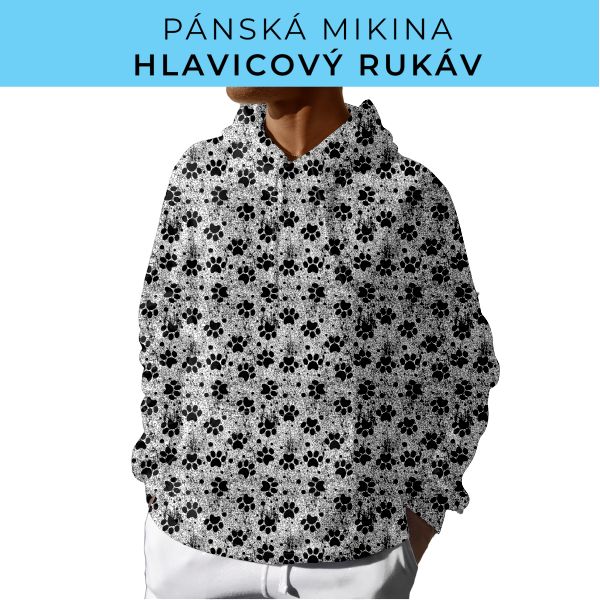 PÁNSKÝ střih - mikina s kapucí