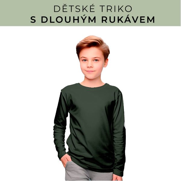 DĚTSKÝ střih - triko dlouhý rukáv