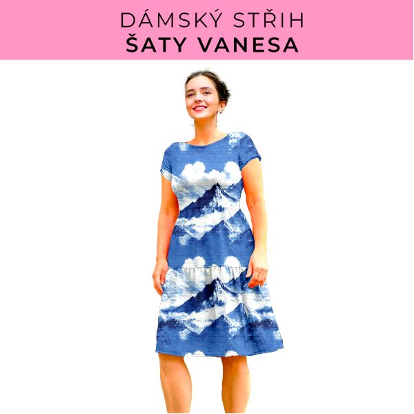 Dámský střih šaty Vanesa